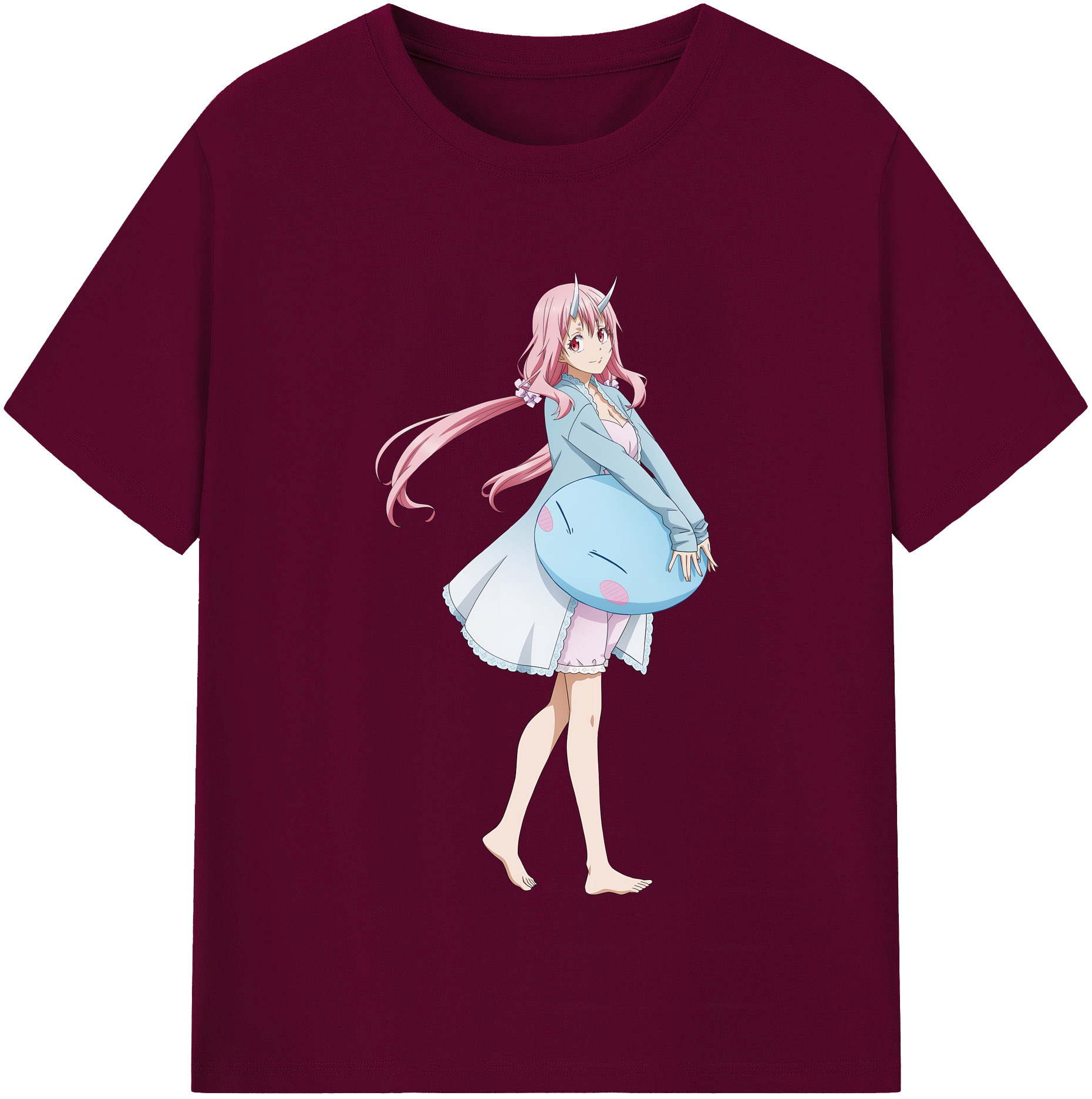（画像用） 転スラ Regarding Reincarnated to Slime レディースカジュアルプリントTシャツ（綿100％）
